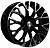 17*7/5*114,3 et 45 Khomen Wheels KWH1718 D67,1 Black-FP