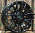 16*8/6*139,7 et 0 WILCROXX 168103 D110 MATT BLACK MILLING SPOKE AND RIVETS